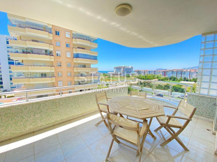 Меблированный дублекс планировки 3+1, 160 м2 с видом на море, район Махмутлар, Аланья фото 1