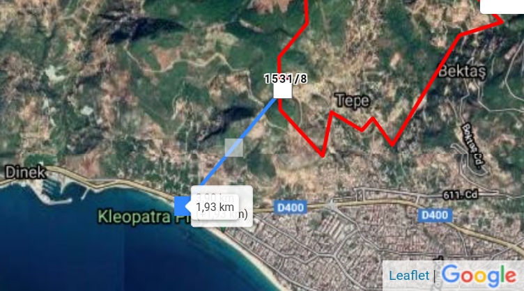 Два земельных участка под постройку с видом на средиземное море в районе Тэпе, Центр. фото 1