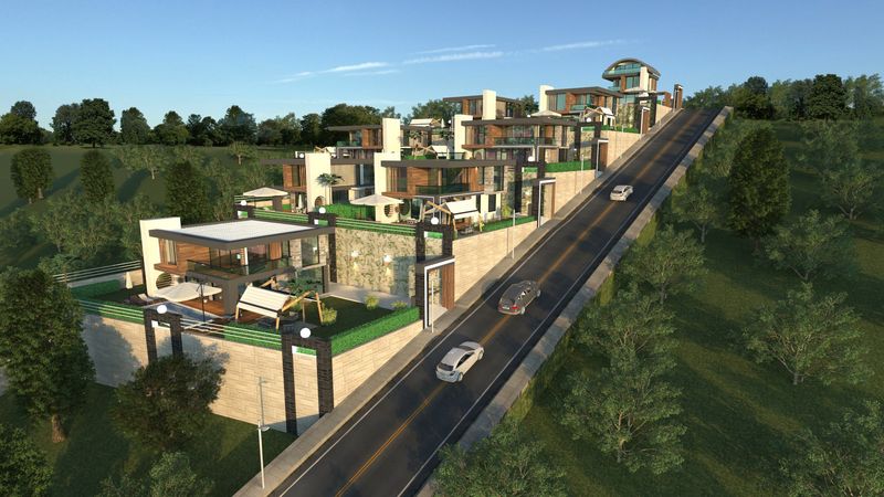 Luxurious Baroque style villas with panoramic sea views at the excavation stage. Kargicak, Alanya. фото 15