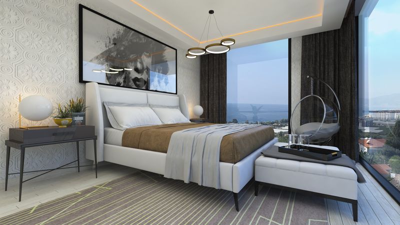 Luxurious Baroque style villas with panoramic sea views at the excavation stage. Kargicak, Alanya. фото 21