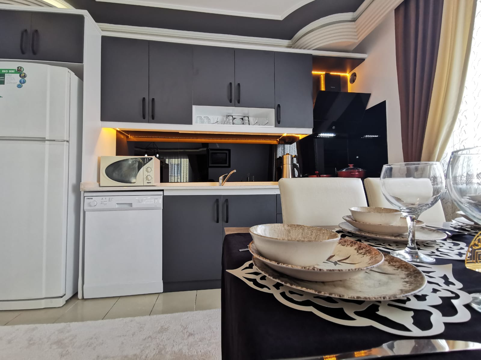 Меблированная трехкомнатная квартира в Махмутларе, 130 м2 фото 7