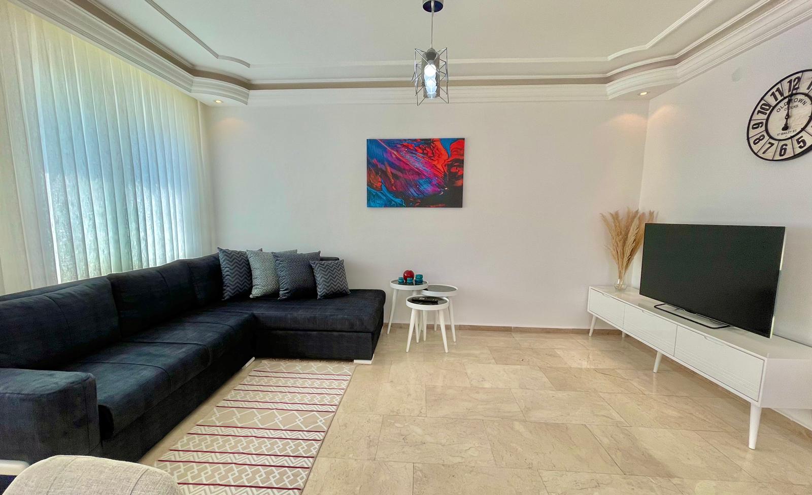 Отличная просторная квартира 2+1 с видом на море в Махмутларе, 125 м2. фото 10