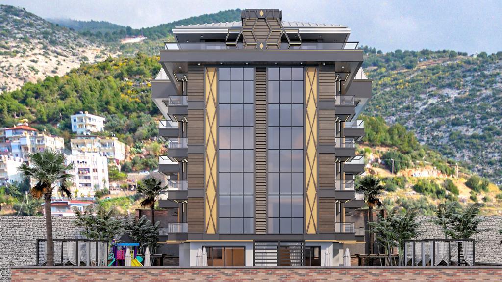 Квартиры 1+1 с видом на море в комплексе на этапе строительства возле пляжа Клеопатры. фото 6