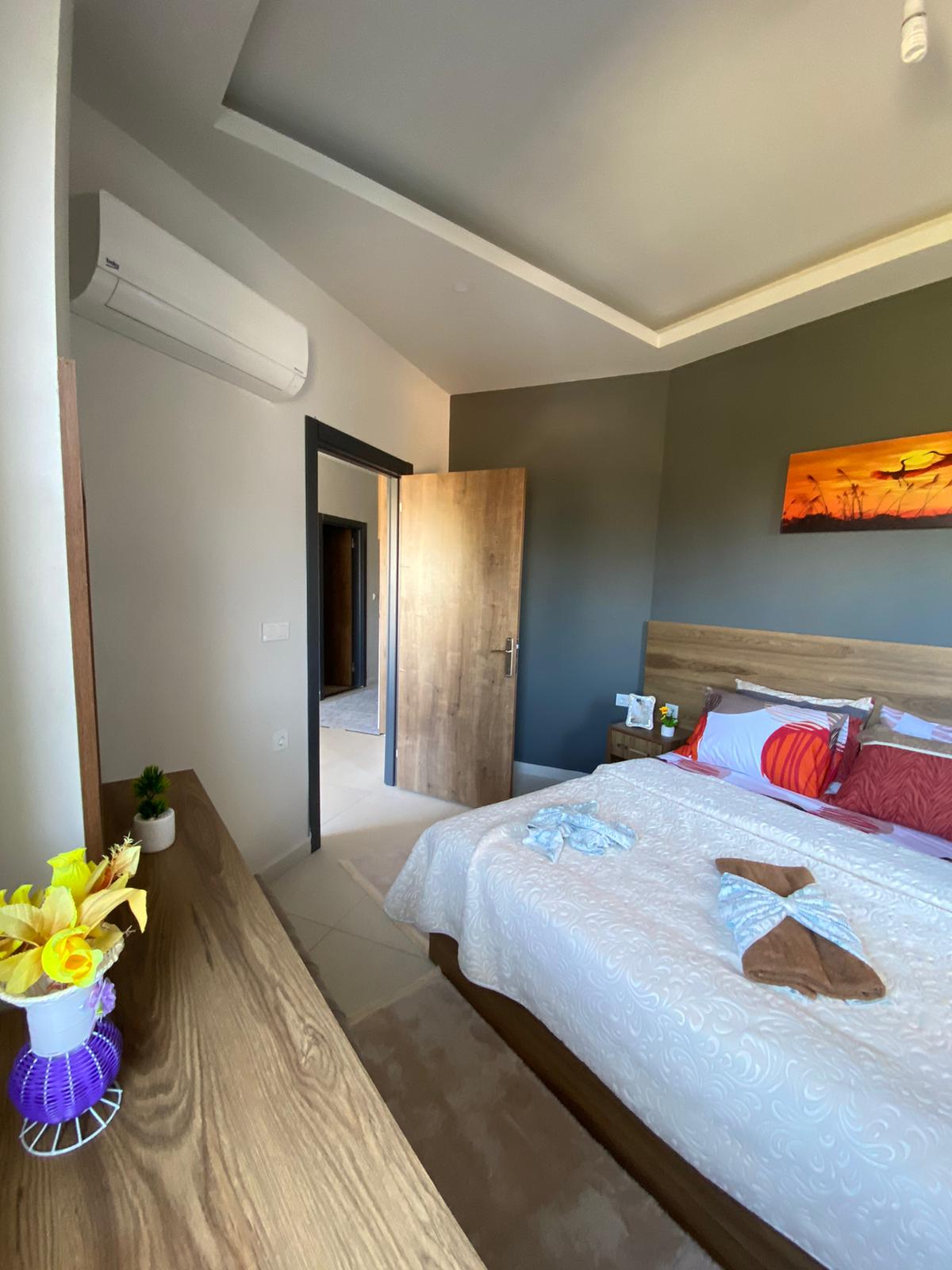 Двухкомнатная квартира с видом на старый город Наула в Махмутларе, 50 м2 фото 9