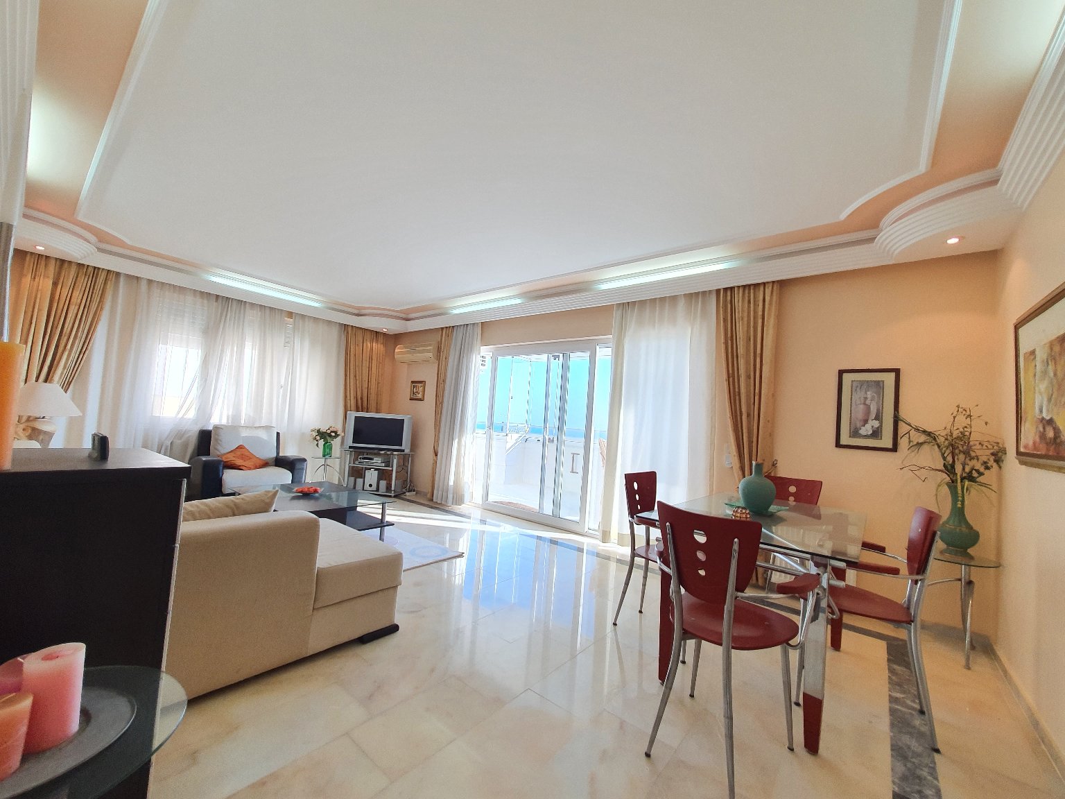 Three-room apartment with furniture and sea view, 120 m2 фото 10