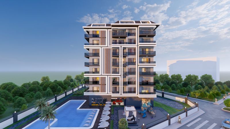 Инвестиционный проект на стадии котлована, Квартиры 1+1, 2+1 и 3+1 дуплекс по стартовым ценам! Авсаллар, Алания. фото 7