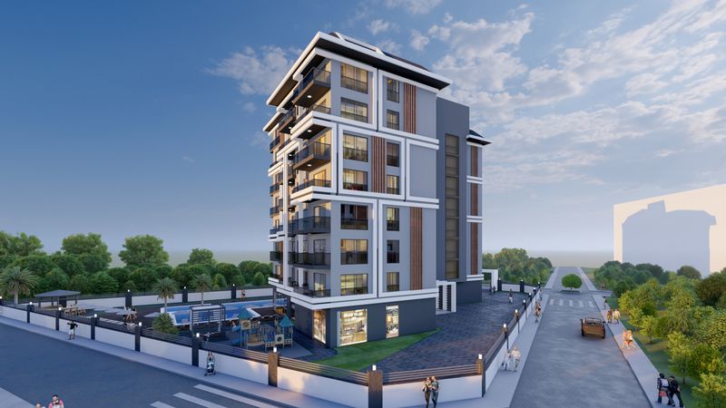 Инвестиционный проект на стадии котлована, Квартиры 1+1, 2+1 и 3+1 дуплекс по стартовым ценам! Авсаллар, Алания. фото 8