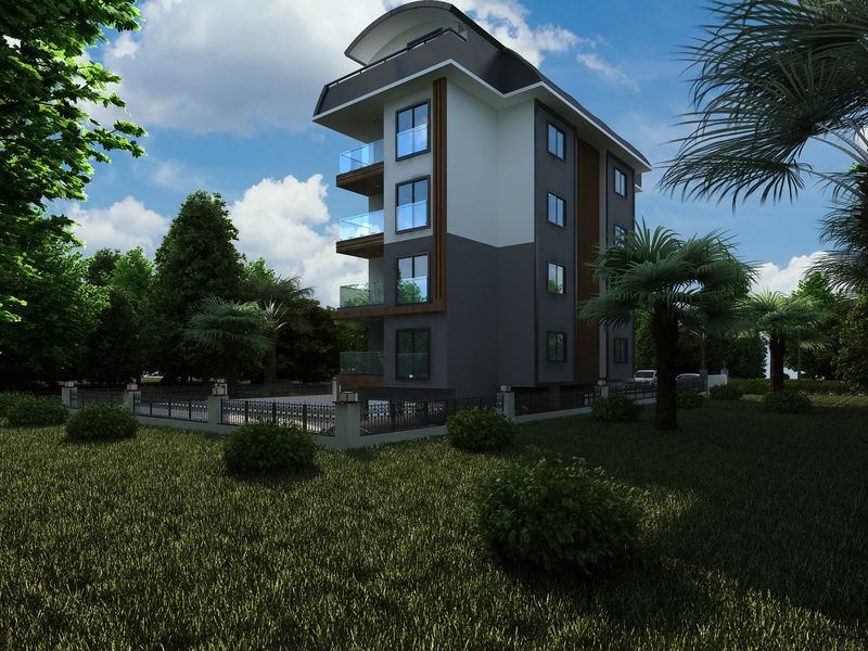 Проект нового жилого комплекса с многокомнатными квартирами от 80 до 180 м2 в окружении природы района Оба. фото 6