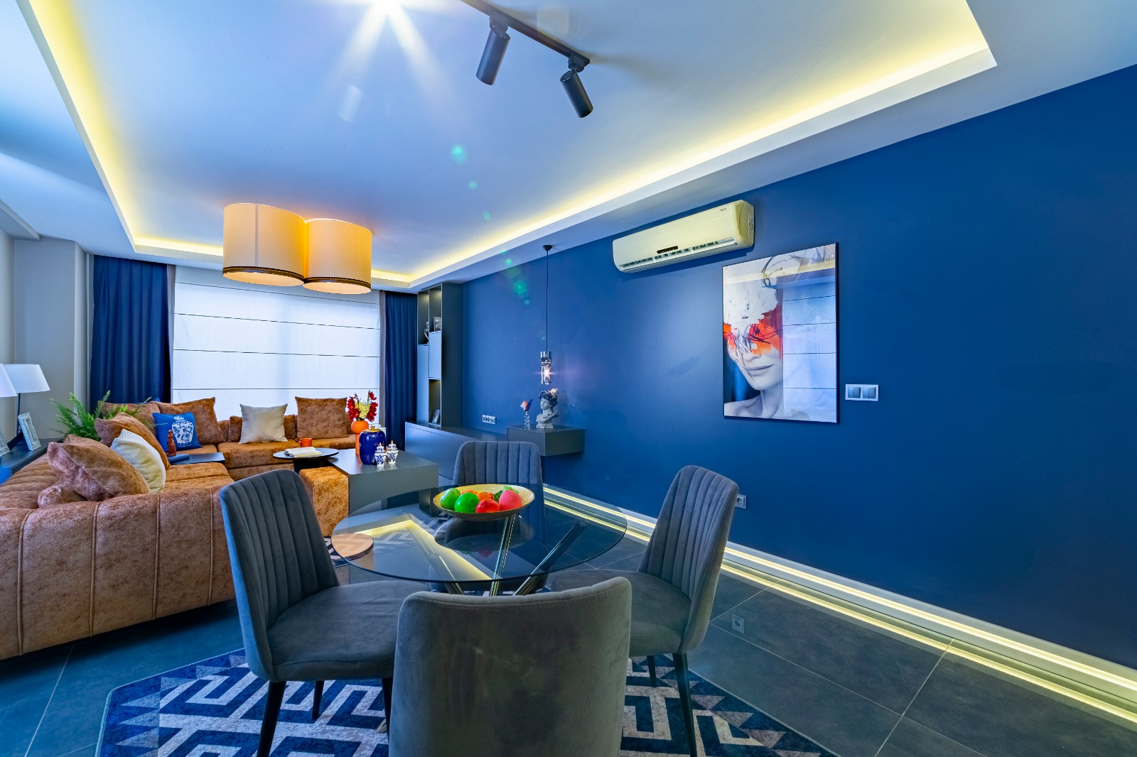 Меблированные апартаменты планировки 2+1, 110 м2 в популярном комплексе, район Махмутлар, Аланья фото 4