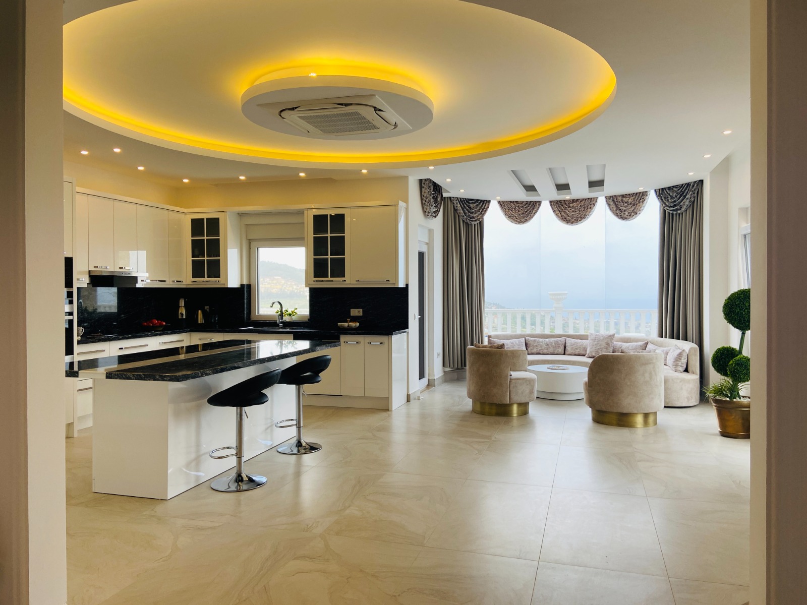 Вилла 3+1, с двумя террасами и видом на море в Каргыджаке, 250 кв.м. фото 6