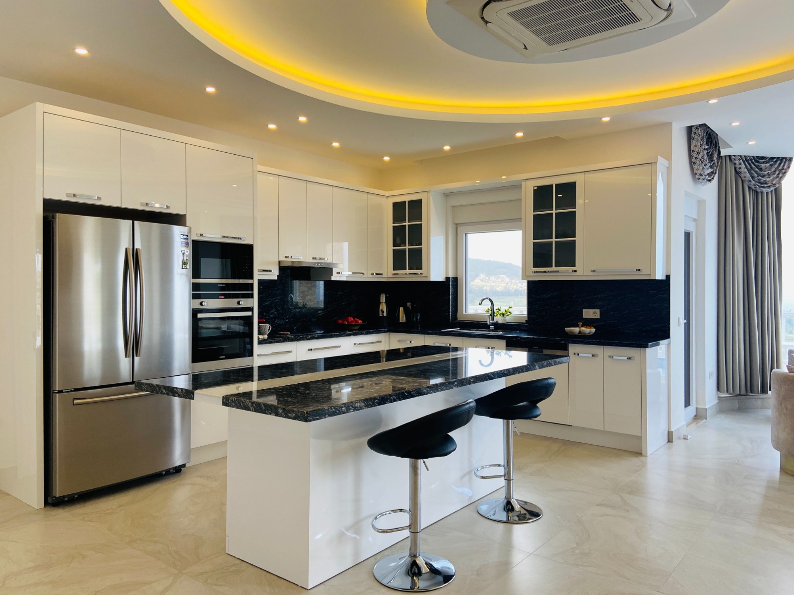 Вилла 3+1, с двумя террасами и видом на море в Каргыджаке, 250 кв.м. фото 15