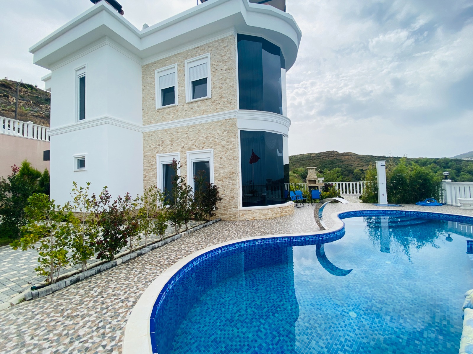 Вилла 3+1, с двумя террасами и видом на море в Каргыджаке, 250 кв.м. фото 81