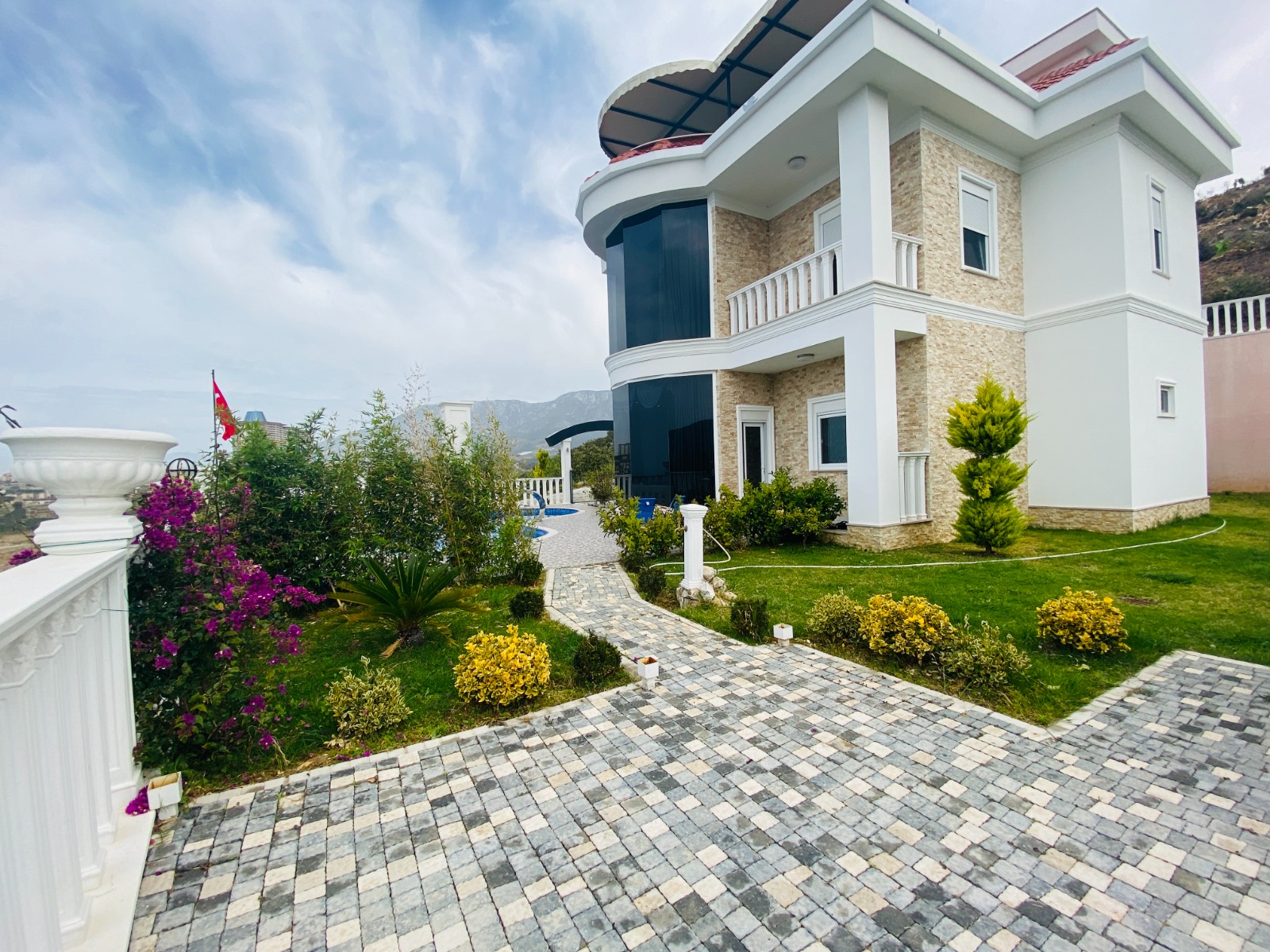 Вилла 3+1, с двумя террасами и видом на море в Каргыджаке, 250 кв.м. фото 85