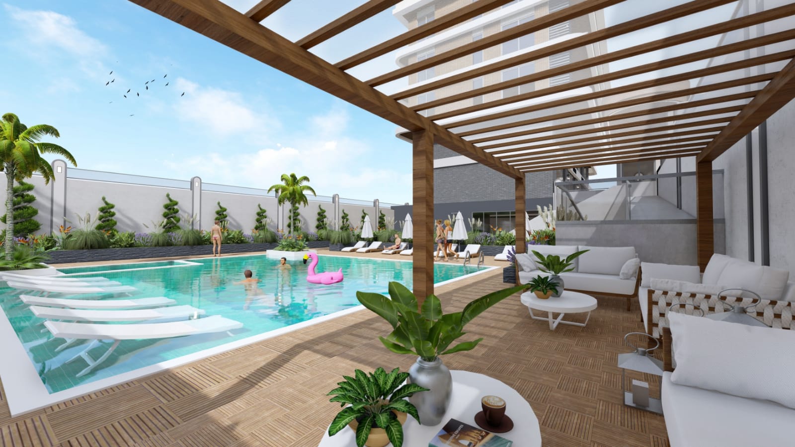 New project just 150 meters from the sea in the Kestel area. Apartments of different layouts from 52 to 246 m2. фото 5