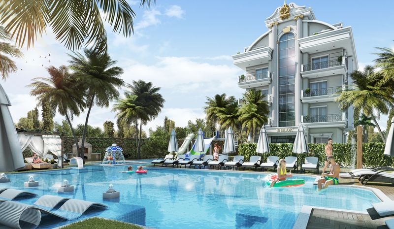 Роскошный проект на этапе строительства. Апартаменты 1+1, 2+1, дуплексы 3+1 и 4+1. В центре района Оба. фото 3