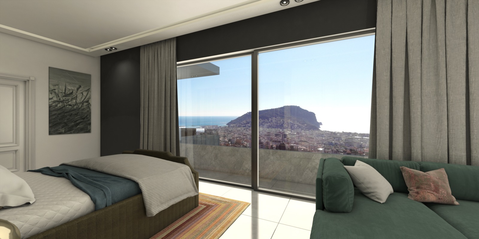 Две виллы 4+1 элит класса с панорамным видом на море и крепость. Центр, Алания. фото 17