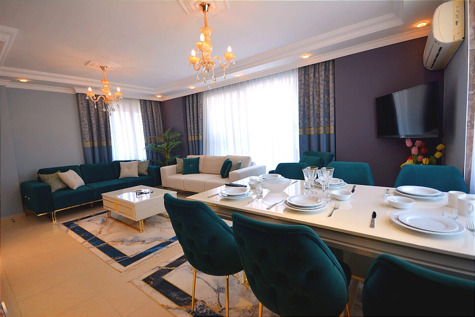 Трехкомнатная квартира с новой мебелью в 250метрах от моря, 120м2 фото 5