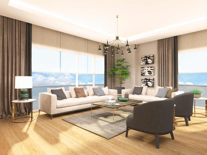 Квартиры от 79 до 342 м2 различных планировок рядом с Мраморным морем и озером Кючюкчекмедже, Стамбул. фото 5