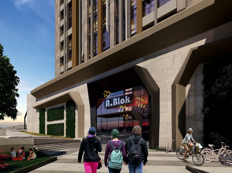 Современный проект с квартирами от 1 + 1 до 4 + 1 в Бейликдюзу, Стамбул. фото 35