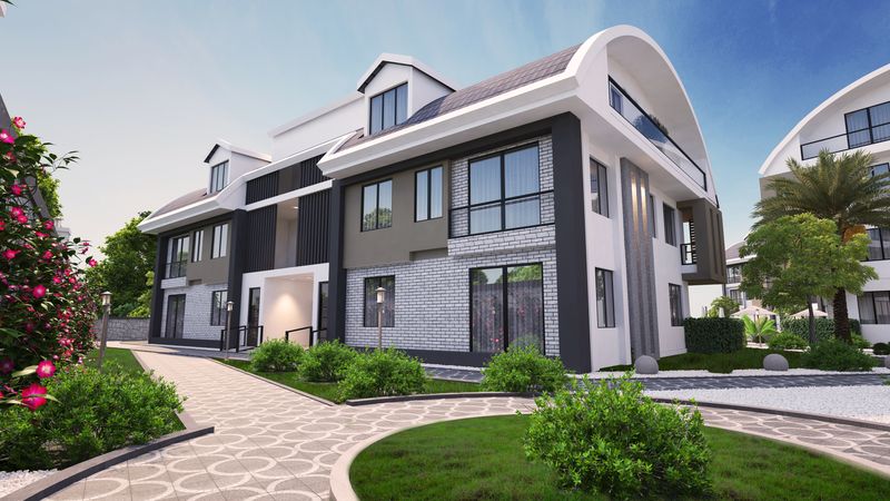 Элитный комплекс по немецким стандартам на завершающем этапе строительства с прямым видом на Аланию и море в районе Тепе. фото 6