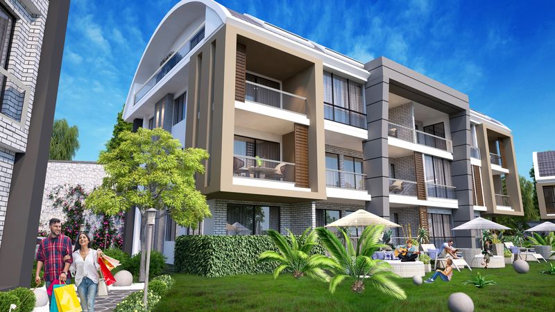 Элитный комплекс по немецким стандартам на завершающем этапе строительства с прямым видом на Аланию и море в районе Тепе. фото 10