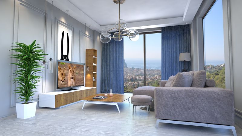 Элитный комплекс по немецким стандартам на завершающем этапе строительства с прямым видом на Аланию и море в районе Тепе. фото 14