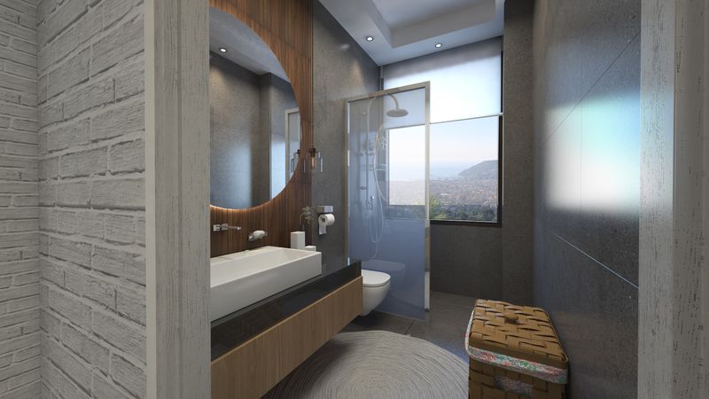 Элитный комплекс по немецким стандартам на завершающем этапе строительства с прямым видом на Аланию и море в районе Тепе. фото 29