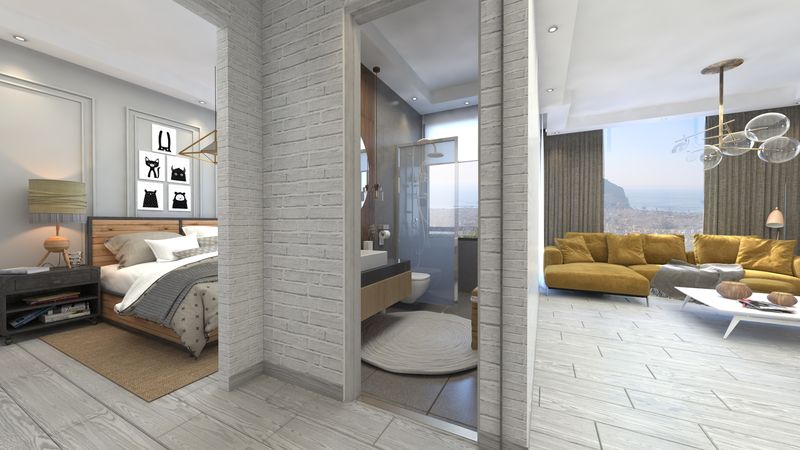 Элитный комплекс по немецким стандартам на завершающем этапе строительства с прямым видом на Аланию и море в районе Тепе. фото 31