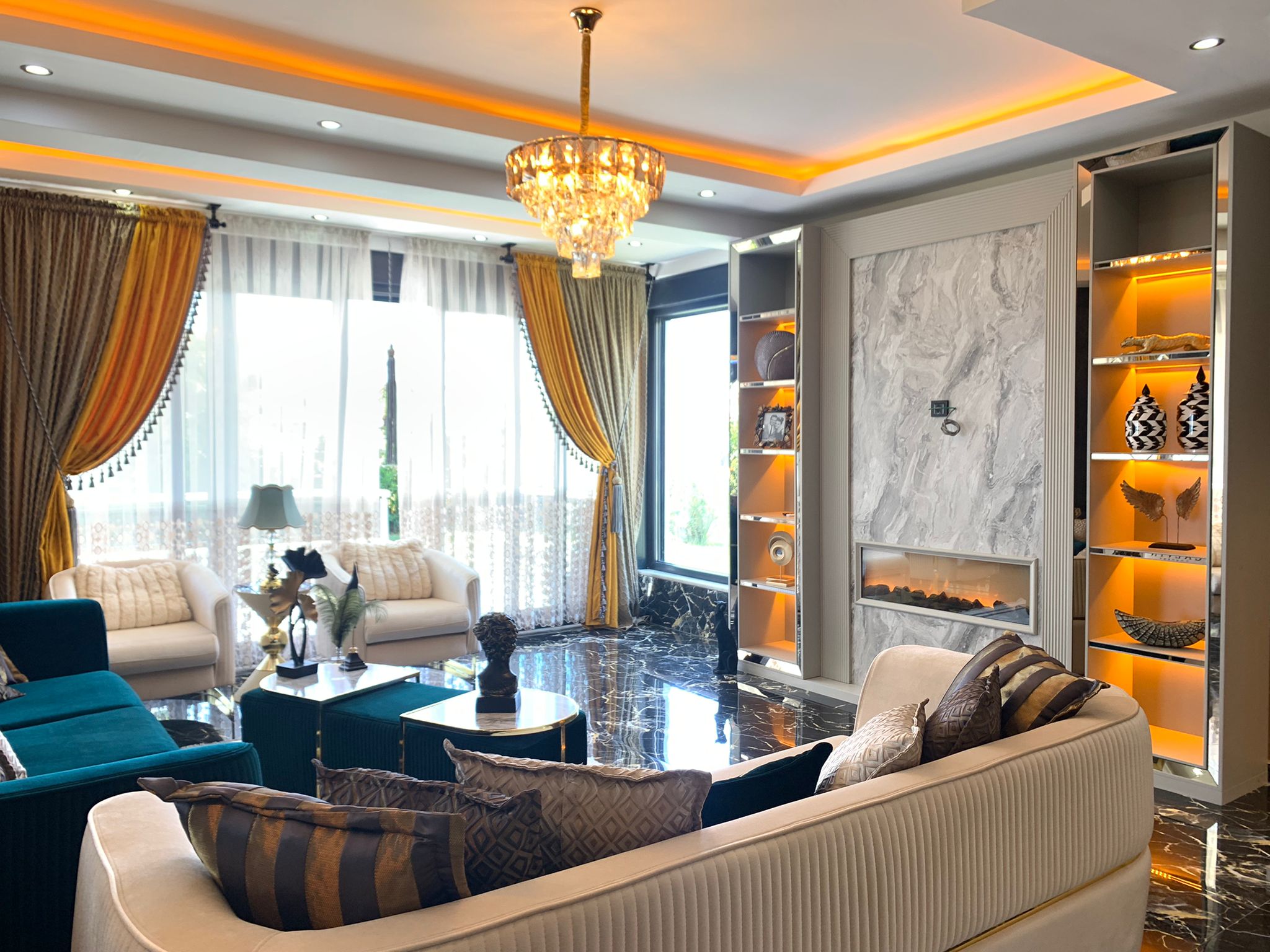 Шикарная вилла на берегу моря в районе Конаклы! 230 м2 фото 12