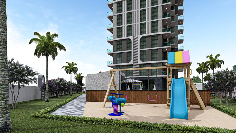 Новый проект в окружении природы и с видом на море в Махмутларе. Квартиры 1+1 и 2+1. фото 4