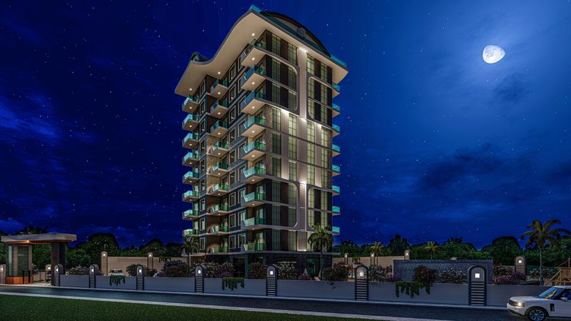 Новый проект в окружении природы и с видом на море в Махмутларе. Квартиры 1+1 и 2+1. фото 9