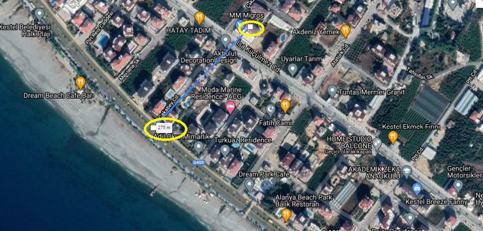 Меблированная студия в трёх минутах ходьбы до моря, 50 м2. Кестель, Алания фото 8