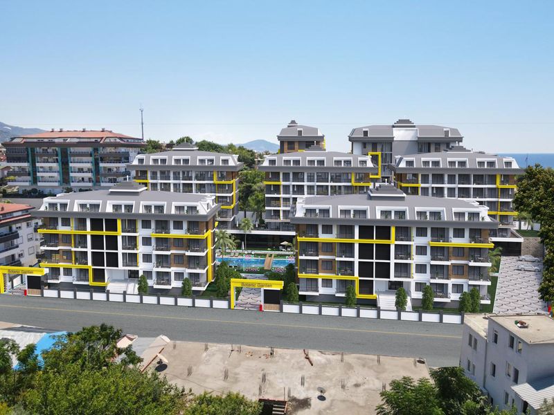 Luxurious complex with a botanical garden. Apartments of different layouts in Kestel from 48 to 148 m2. фото 5