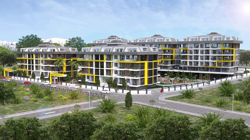 Luxurious complex with a botanical garden. Apartments of different layouts in Kestel from 48 to 148 m2. фото 7