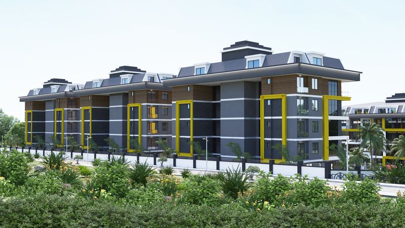 Luxurious complex with a botanical garden. Apartments of different layouts in Kestel from 48 to 148 m2. фото 10