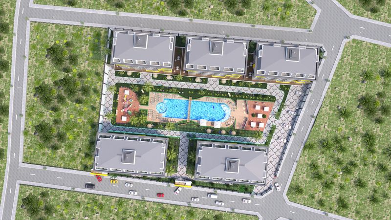 Luxurious complex with a botanical garden. Apartments of different layouts in Kestel from 48 to 148 m2. фото 11
