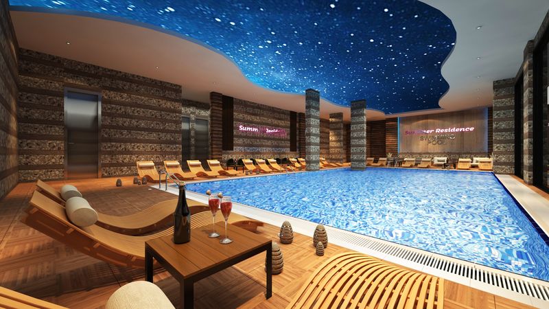 Luxurious complex with a botanical garden. Apartments of different layouts in Kestel from 48 to 148 m2. фото 17