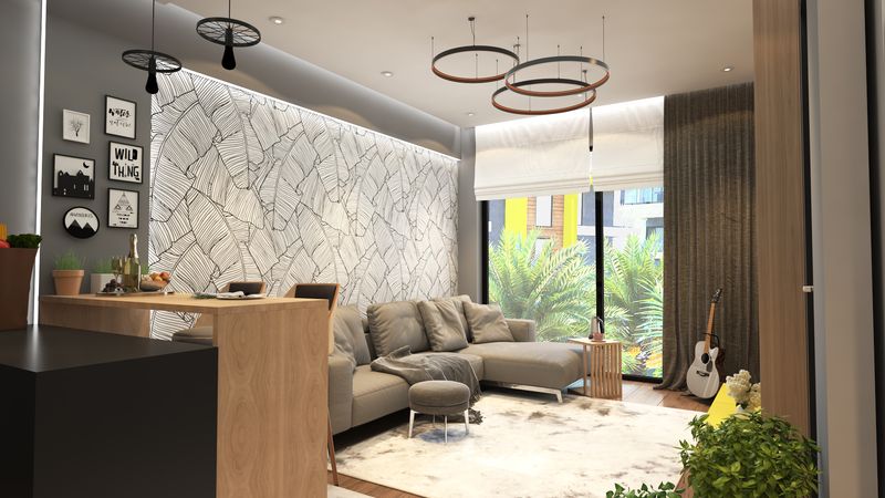 Luxurious complex with a botanical garden. Apartments of different layouts in Kestel from 48 to 148 m2. фото 32