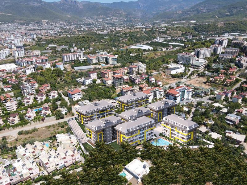 Luxurious complex with a botanical garden. Apartments of different layouts in Kestel from 48 to 148 m2. фото 38
