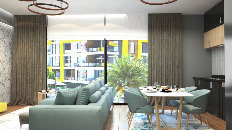 Luxurious complex with a botanical garden. Apartments of different layouts in Kestel from 48 to 148 m2. фото 39