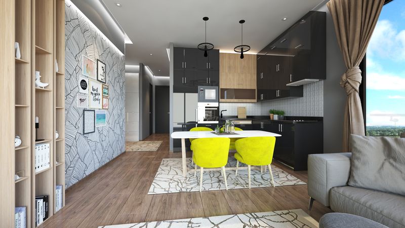 Luxurious complex with a botanical garden. Apartments of different layouts in Kestel from 48 to 148 m2. фото 48