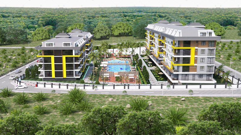 Luxurious complex with a botanical garden. Apartments of different layouts in Kestel from 48 to 148 m2. фото 53