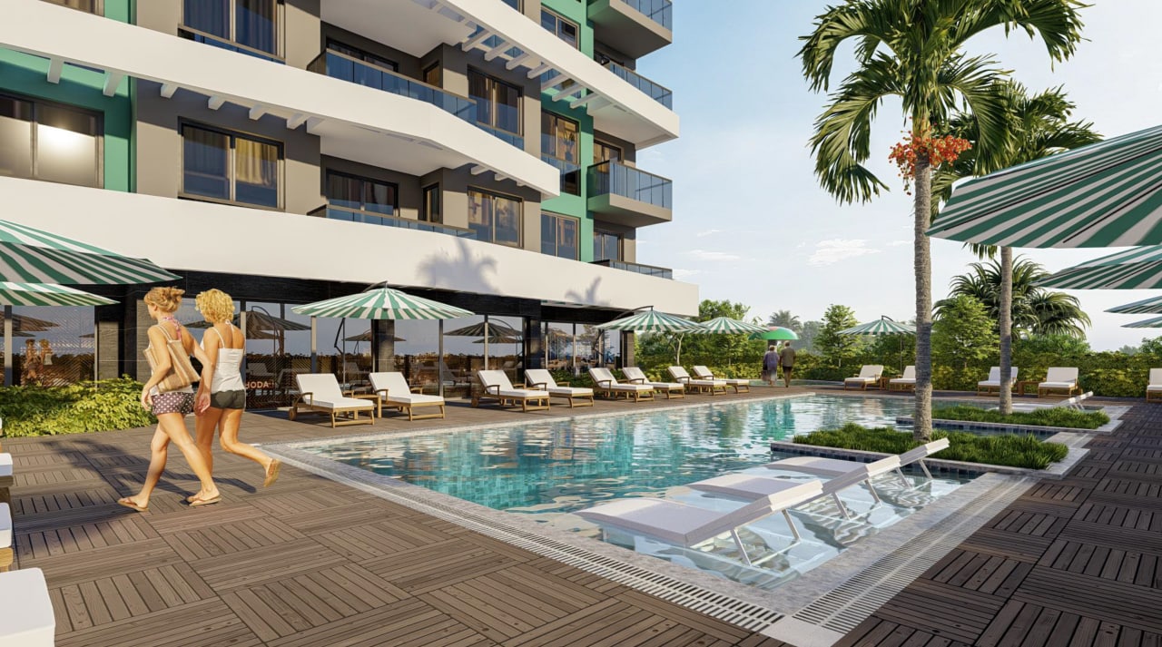 Новый комплекс в Авсалларе! Беспроцентная рассрочка, отличные цены! 46-80 кв м. фото 3