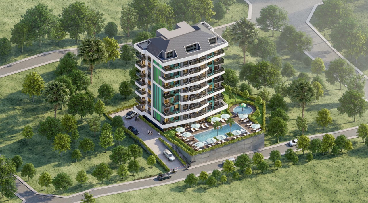 Новый комплекс в Авсалларе! Беспроцентная рассрочка, отличные цены! 46-80 кв м. фото 5