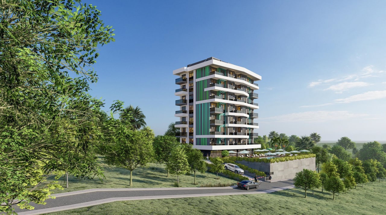 Новый комплекс в Авсалларе! Беспроцентная рассрочка, отличные цены! 46-80 кв м. фото 6