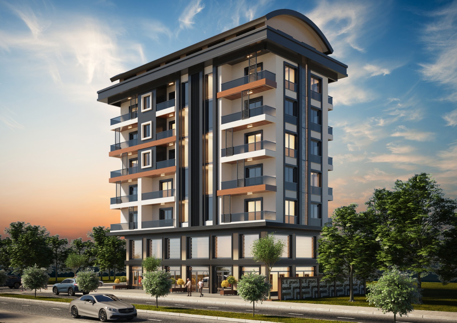 Квартира 1+1 в центре Махмутлара на этапе строительства от надежного застройщика, 65 м2 фото 3