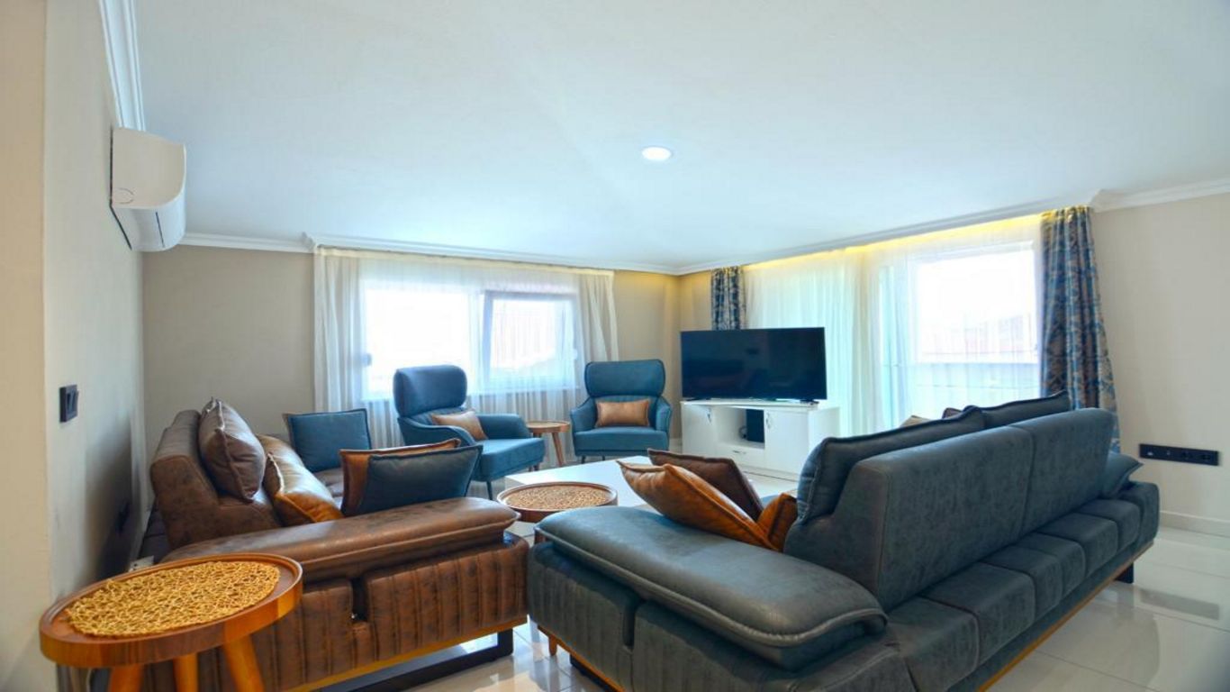 Просторная трехкомнатная квартира в комплексе на первой береговой линии в районе Кестель, 135м.кв фото 3