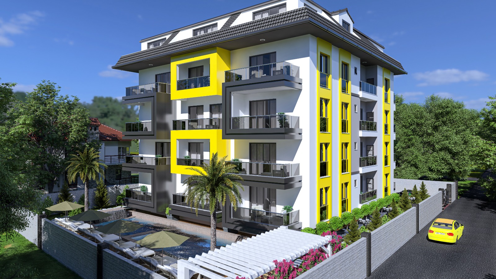 Apartment 1+1, in Avsallar under construction. 65 sq.m. фото 4