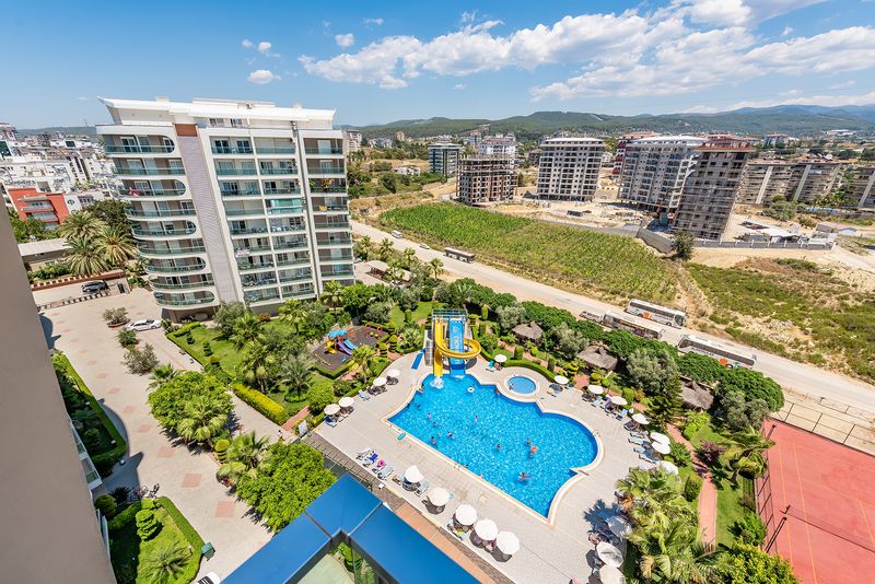 Квартира 1+1 с панорамой на горы Торос в лучшем комплексе Авсаллара, 65 м2. фото 1