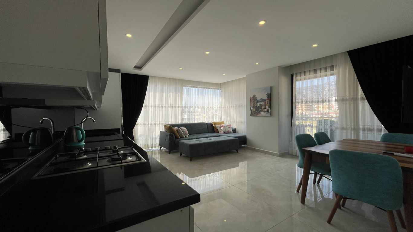 Квартира 1+1 с мебелью с видом на море, 65 м2 фото 3